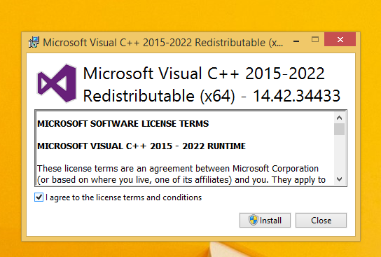 طريقة البحث عن Microsoft Visual c++ Redistributable