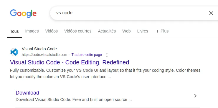 طريقة البحث على Visual Studio Code